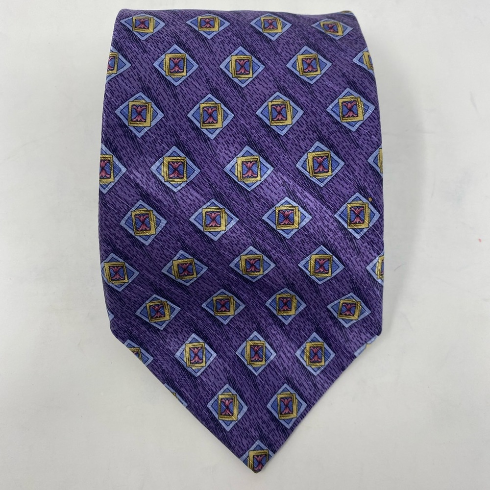 Zanzara Silk Tie, Purple
